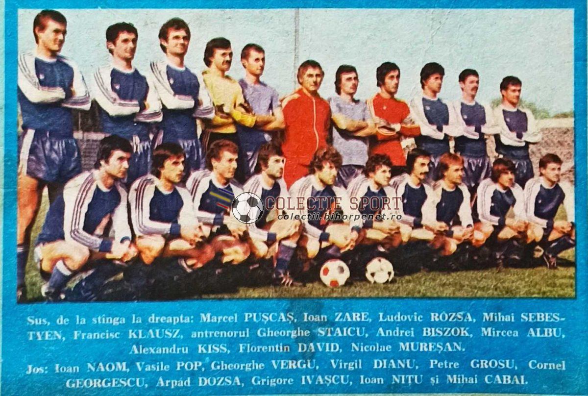 Sursa: Fotbal la porțile Bihorului, mai, 1982.