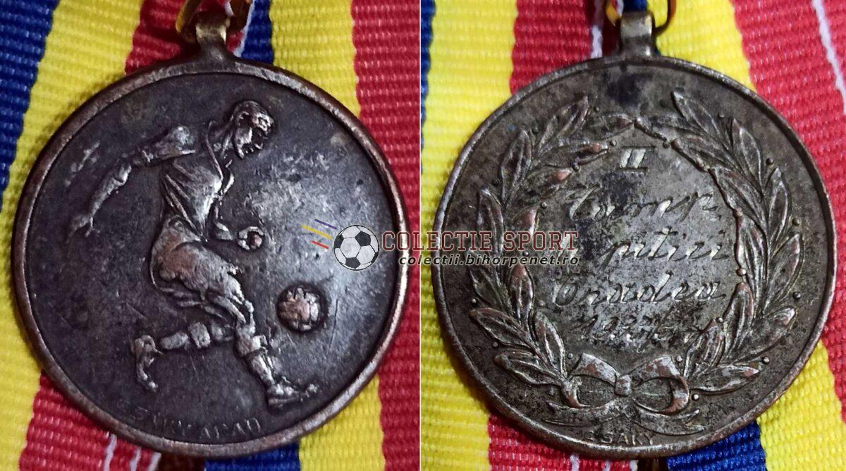 Medalie fotbal campionatul de pitici Oradea 1933/34 @Csaky Arad