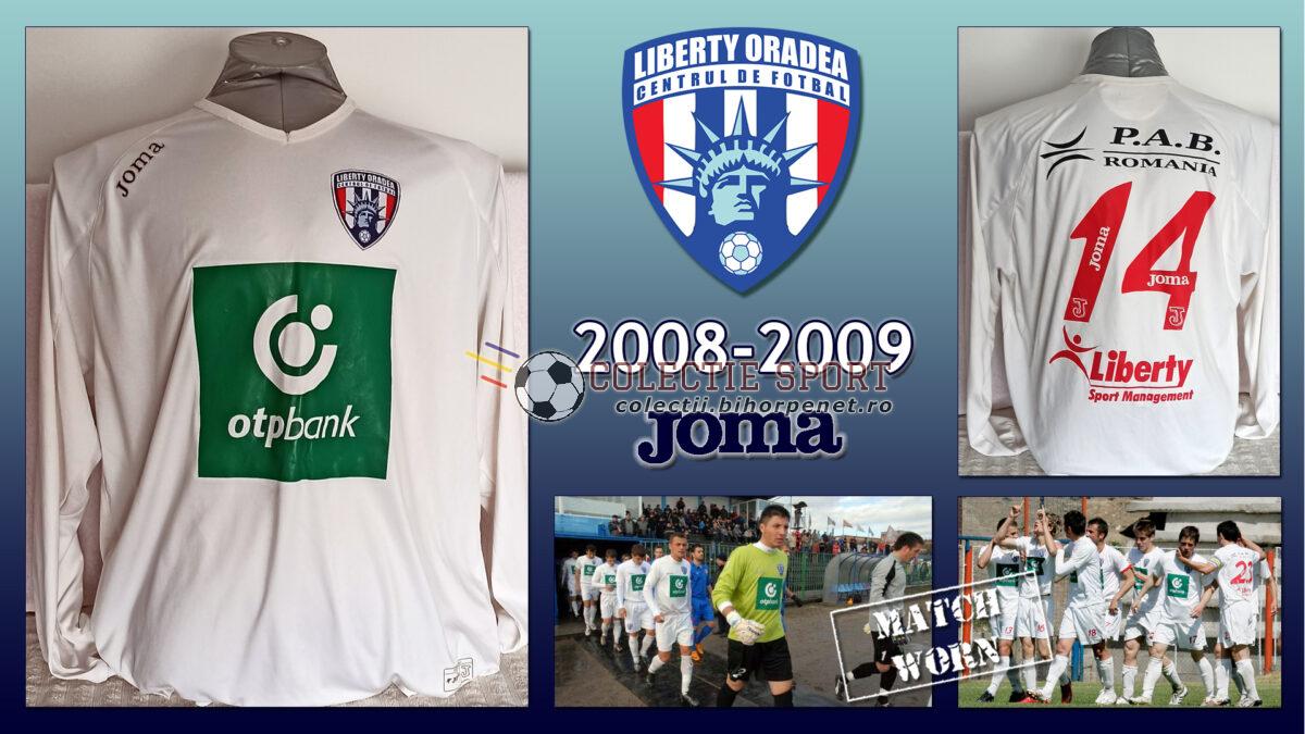 Tricouri de colectie Rapid Bihor Romania: Tricou de joc CF Liberty Oradea, Joma, 2008-2009